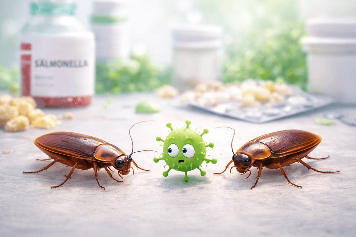 contamination cafards aliments cuisine