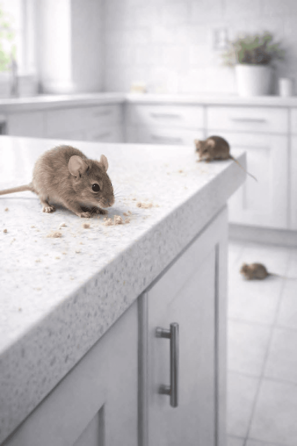Rats et souris dans une cuisine - dératisation urgente à Meudon-la-Forêt