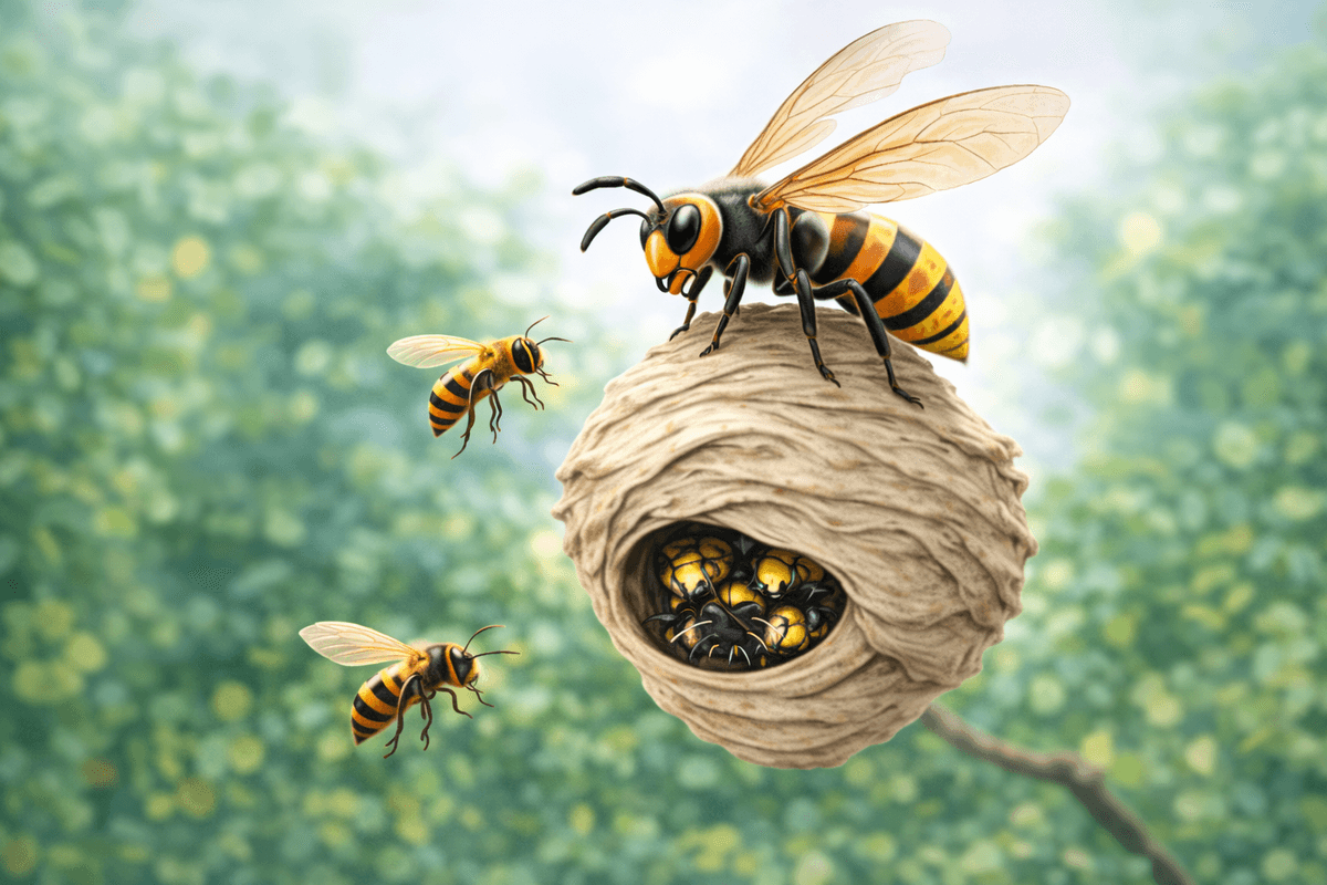 frelon asiatique nid destruction