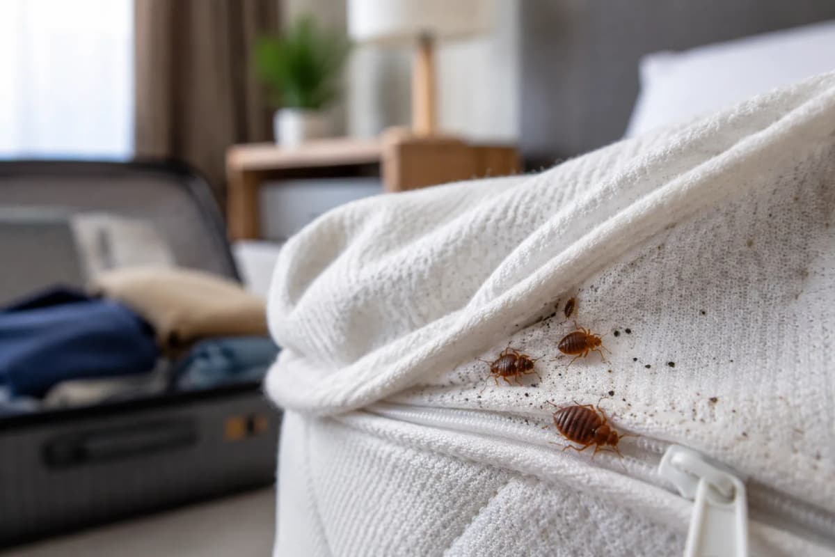 Punaises de lit en été — infestation traitée par Attrape Nuisibles Paris
