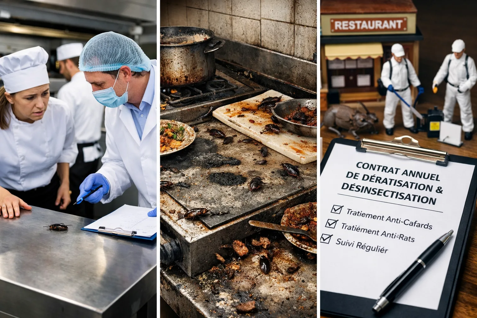 Intervention et contrat désinfestation restaurant